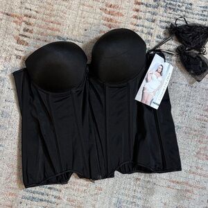 Black Strapless Bustier Top NwT size 3X - 4X